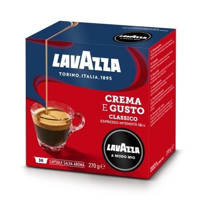 36 Capsule A Modo Mio®* Crema e Gusto Lavazza®* 
